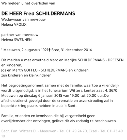 Fred Schildermans