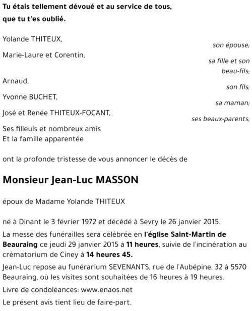 Jean-Luc MASSON