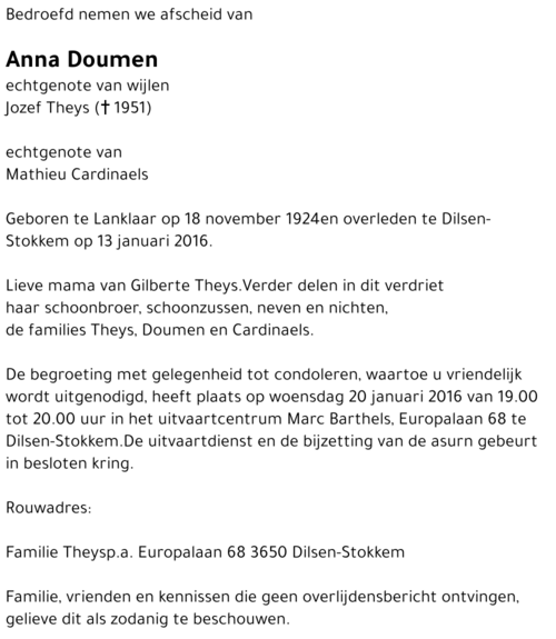 Anna Doumen