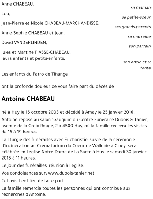 Antoine CHABEAU