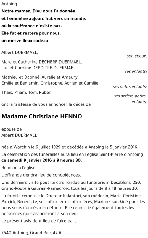 Christiane HENNO