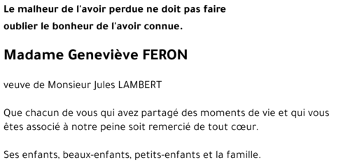 Geneviève FERON