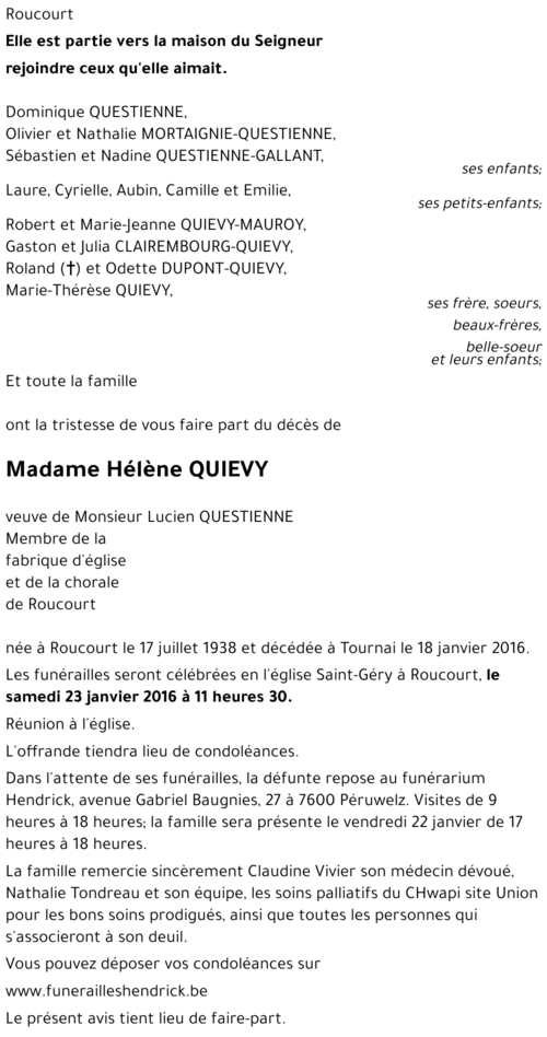 Hélène QUIEVY