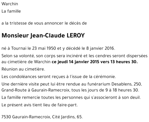 Jean-Claude LEROY