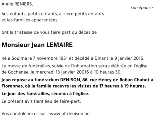 Jean LEMAIRE