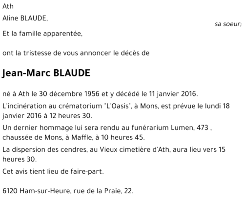 Jean-Marc BLAUDE