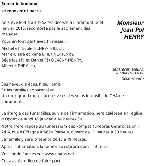 Jean-Pol HENRY