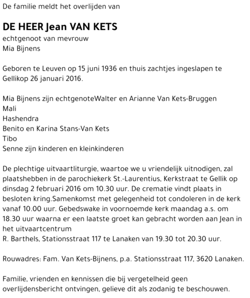 Jean Van Kets