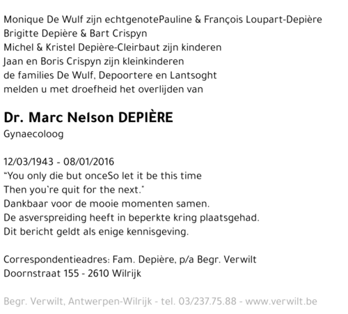 Marc Nelson Depière