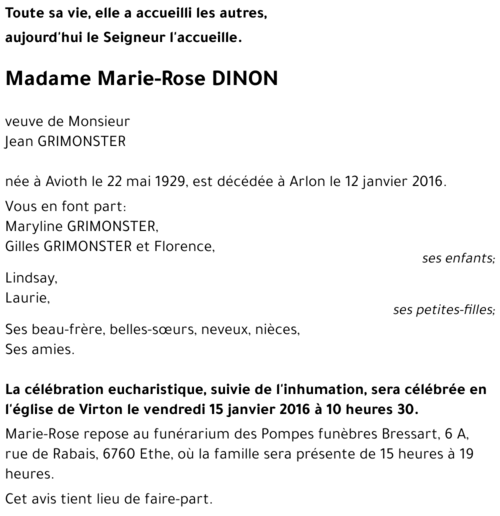 Marie-Rose DINON 