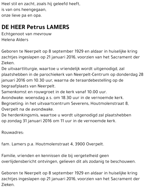 Petrus Lamers