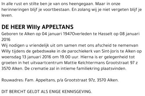 Willy APPELTANS