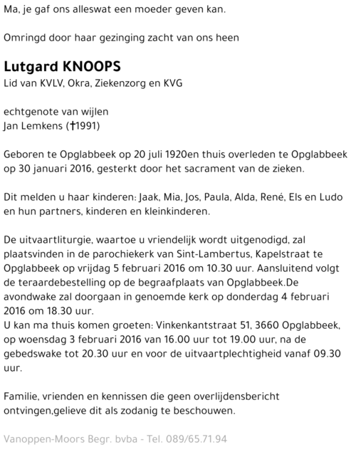 Lutgard Knoops