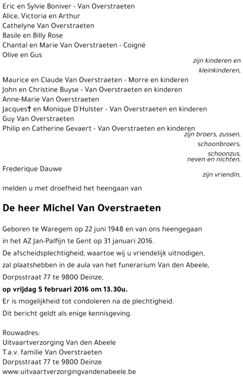 Michel Van Overstraeten