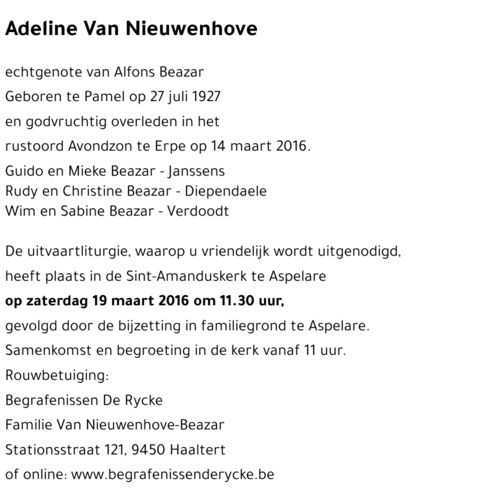 Adeline Van Nieuwenhove