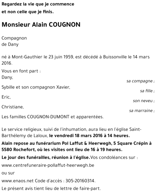 Alain COUGNON