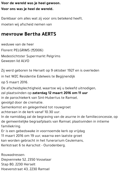 Bertha Aerts