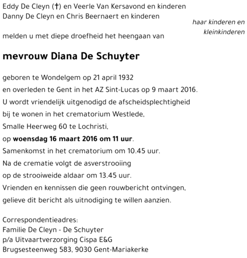 Diana De Schuyter