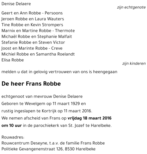 Frans Robbe