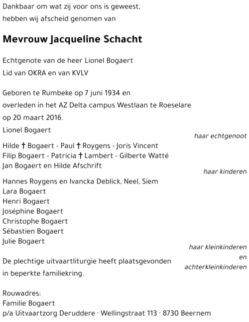 Jacqueline Schacht