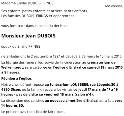 Jean DUBOIS