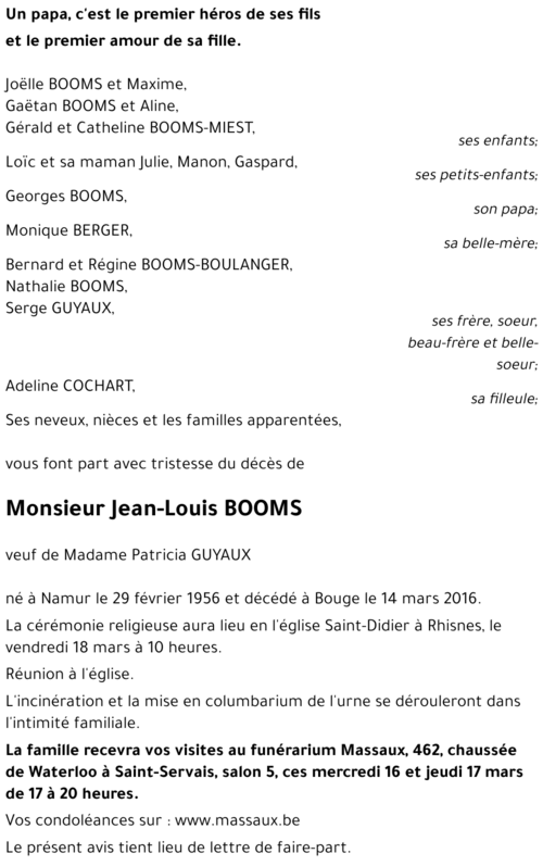 Jean-Louis BOOMS