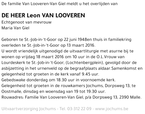 Leon Van Looveren