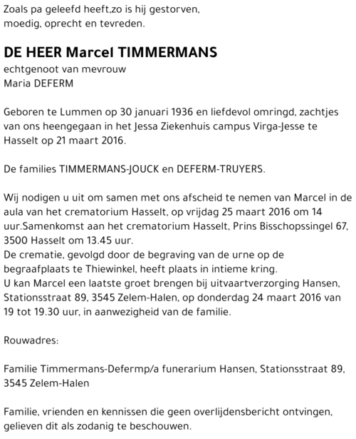 Marcel TIMMERMANS