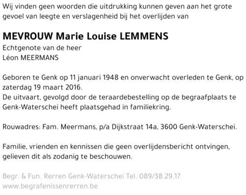 Marie Louise Lemmens