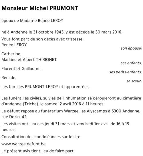 Michel PRUMONT