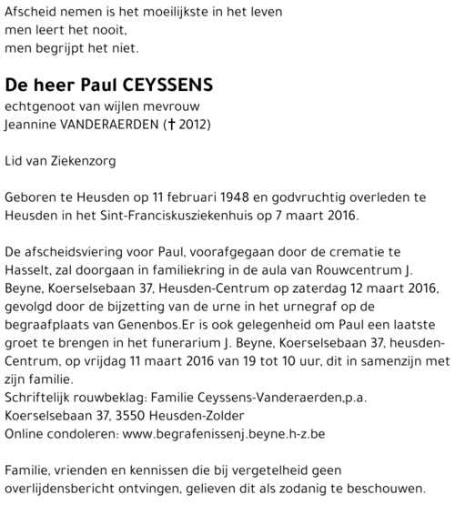 Paul Ceyssens