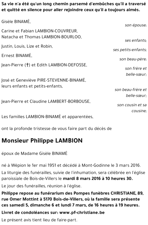 Philippe LAMBION