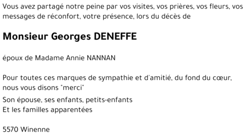 Georges DENEFFE