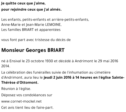 Georges BRIART