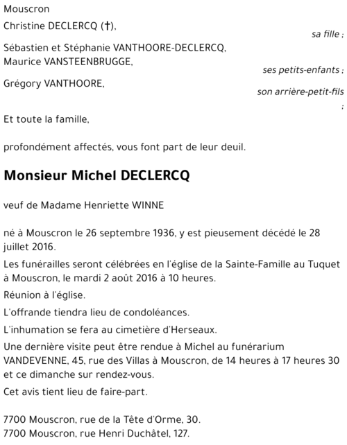 Michel DECLERCQ