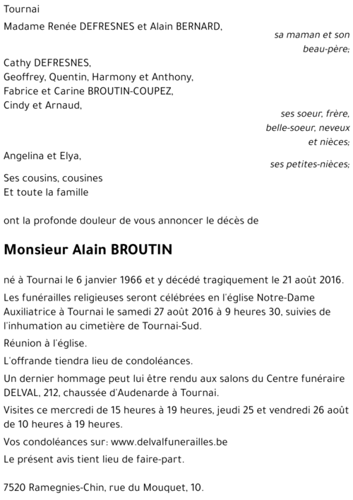 Alain BROUTIN