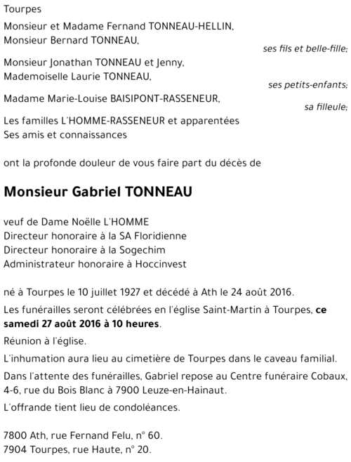 Gabriel Tonneau