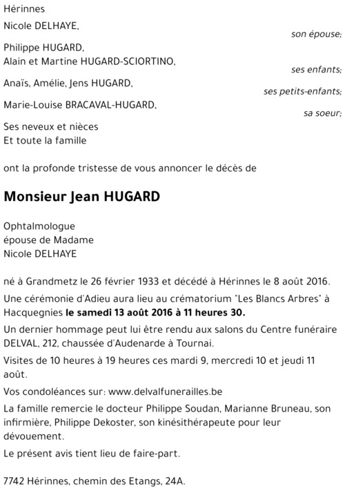 Jean HUGARD