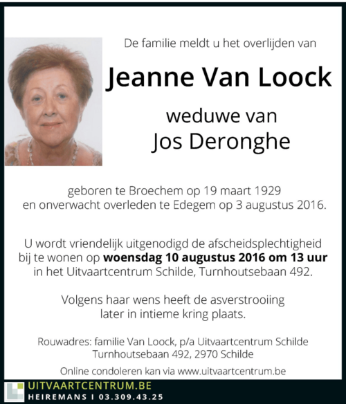 Jeanne Van Loock