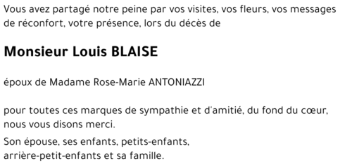 Louis BLAISE