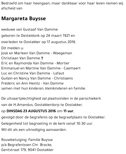Margareta Buysse