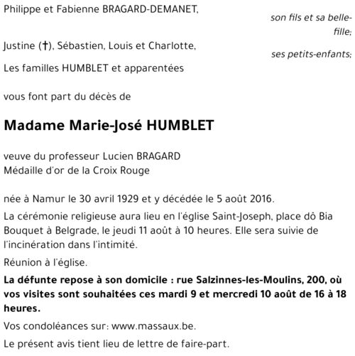 Marie-José HUMBLET