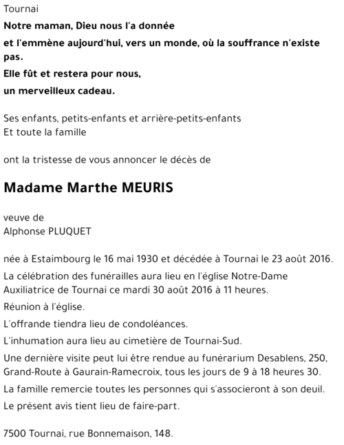 Marthe MEURIS