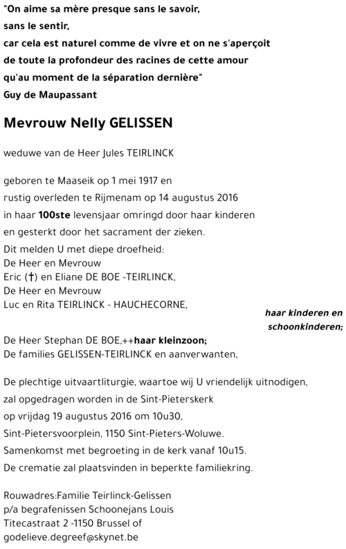 Nelly GELISSEN
