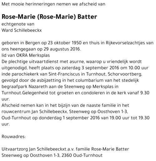 Rose-Marie Batter