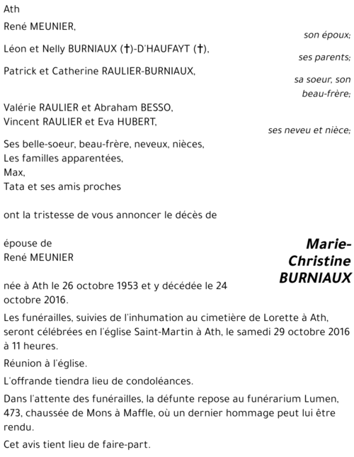 Marie-Christine BURNIAUX