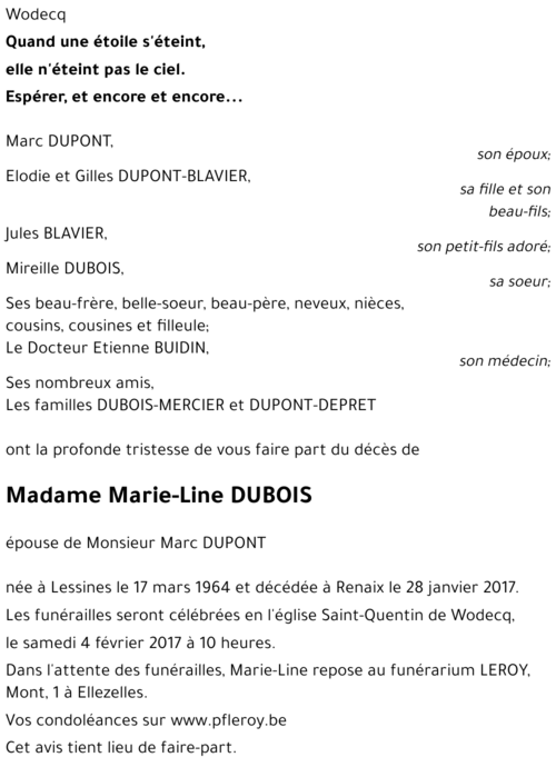 Marie-Line DUBOIS