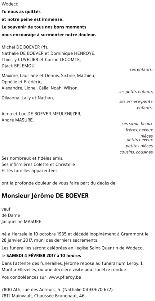 Jérôme DE BOEVER