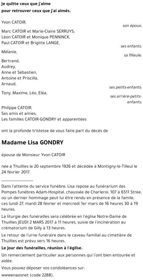 Lisa GONDRY
