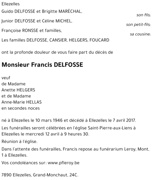 Francis DELFOSSE